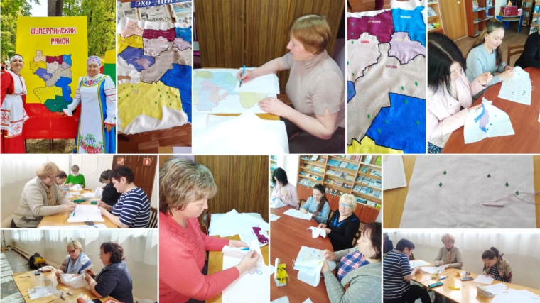Презентация проекта «Карта Шумерлинского муниципального округа в вышивке»